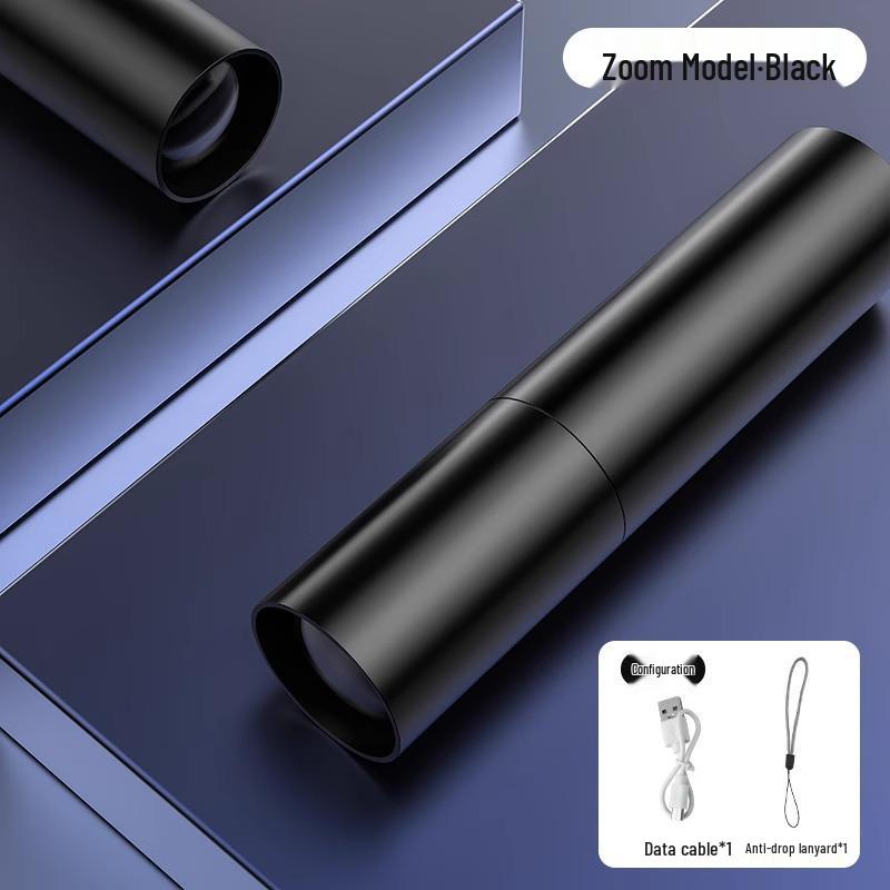 Portable USB Rechargeable LED Flashlight: Waterproof, Bright, and Long-Range for Outdoor Use