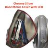 Car Chrome Rearview Accessories Plated Side Mirror Cover With LED Trim Paste Style For Honda City Fit Jazz 2003 2004 2005 2006