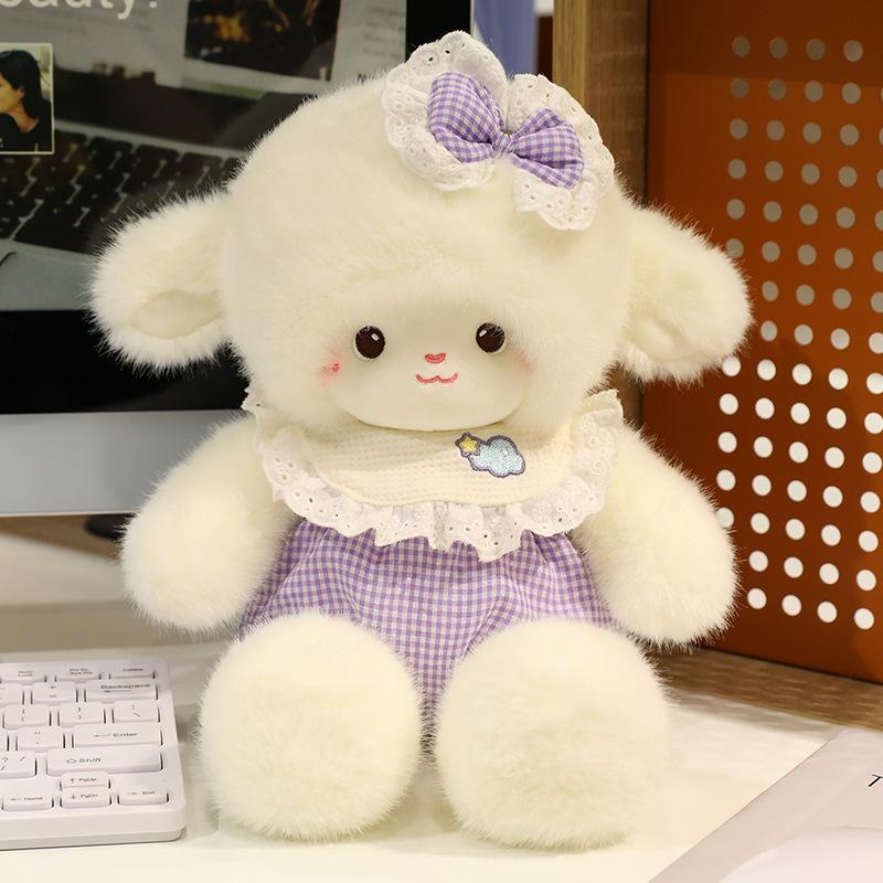 New Cute Park Plush Toy Lamb Doll Girl Sleeping with Doll Comforting Companionship Gift