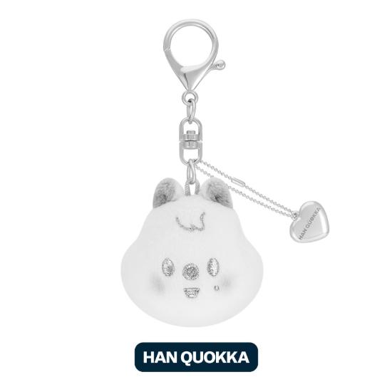 Pre-order Stray Kids World Tour dominATE: celebrATE SKZOO Face Key Ring Silver ver.