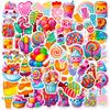 50 Stickers Colorful Candy Lollipop Dessert Personalized Diy Decorative Stickers Waterproof Stickers