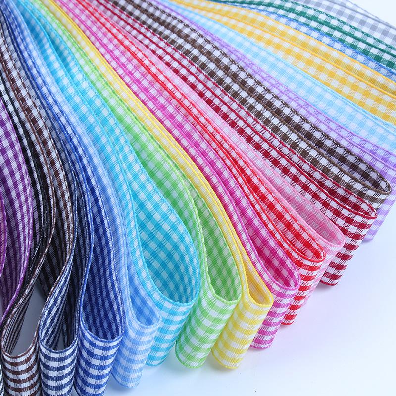 Gingham and Houndstooth Ribbon Bows for Hair Accessories, Gift Wrapping, and Crafts.