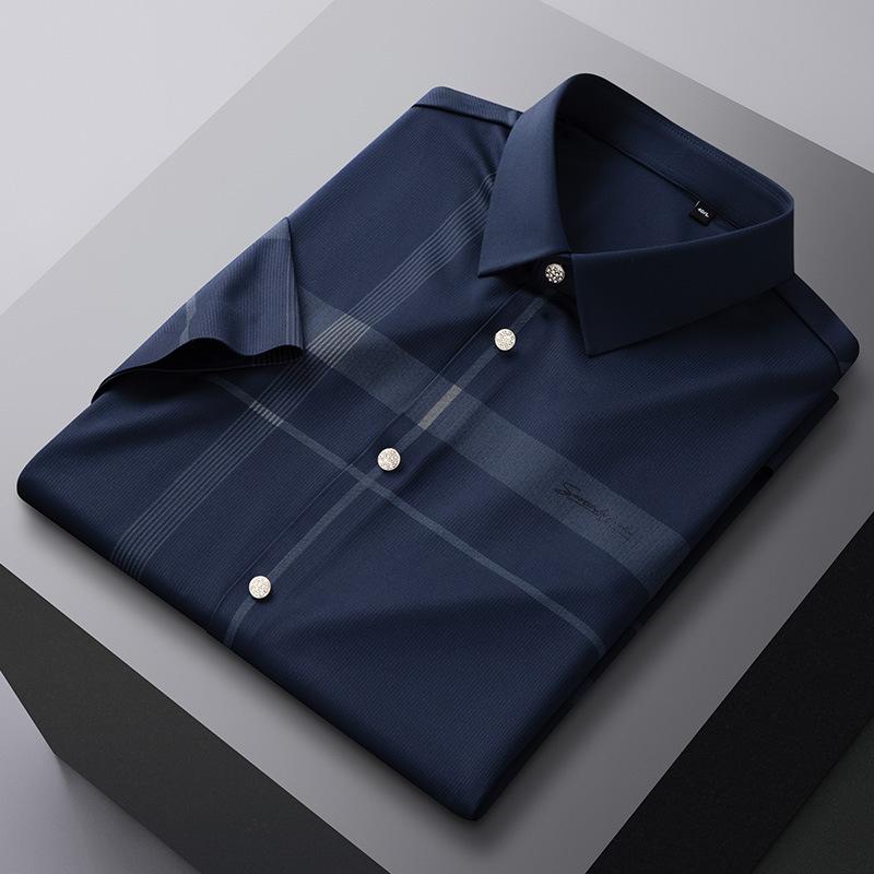 Short Sleeve Shirt Men's Business Casual Anti-Wrinkle Shirt