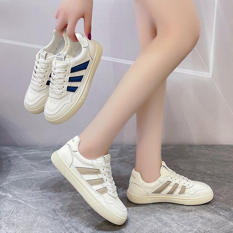 Little white shoes women's summer new flat baseplate shoes student thin trendy sports and leisure shoes