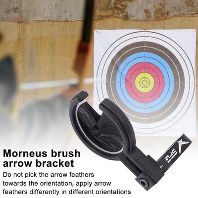 Yousheng Bristle Brush Arrow Rest Composto Recurvo Arco Bigode Arco e Flecha Suporte Caça Tiro Alvo Acessórios