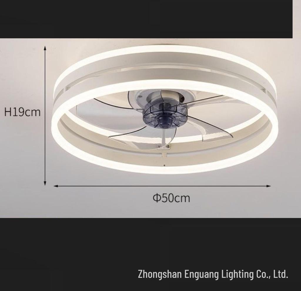 Silent LED Ceiling Fan Light for Living Room, Bedroom, and Dining Room