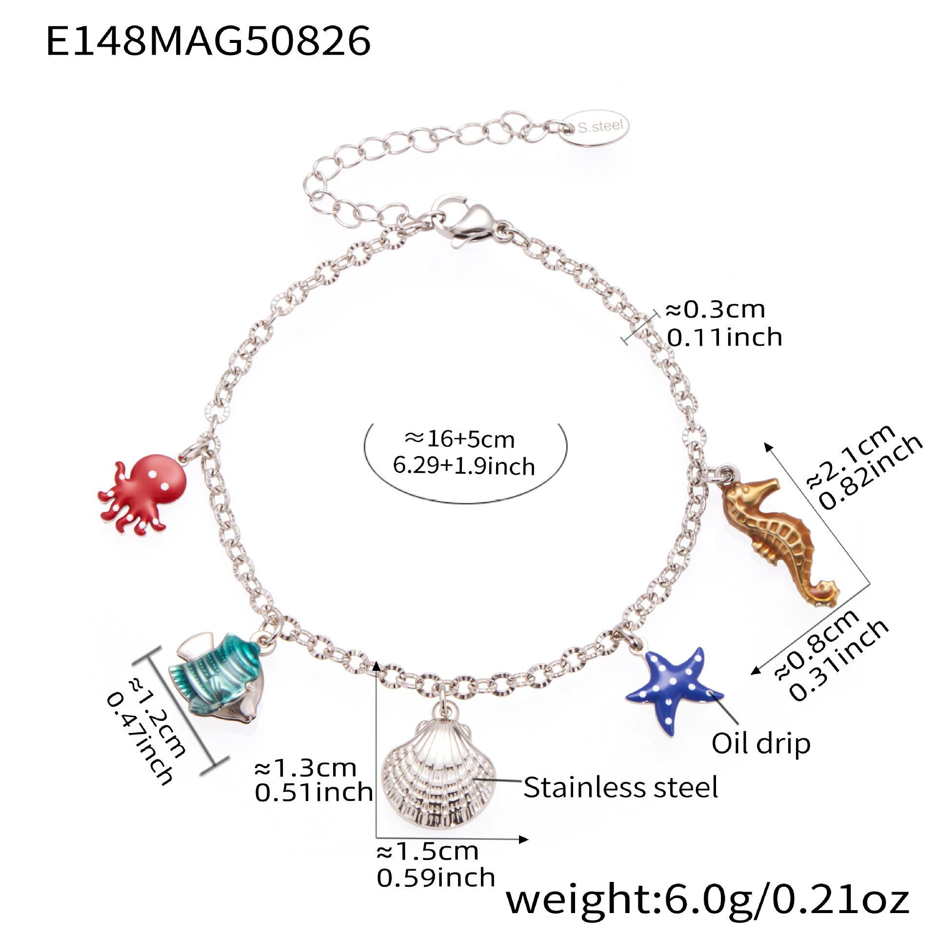 Exquisite Qiong Yao Eight-Pointed Star Diamond Inlaid Stainless Steel Bracelet - Light Luxury PVD Electroplated Jewelry.