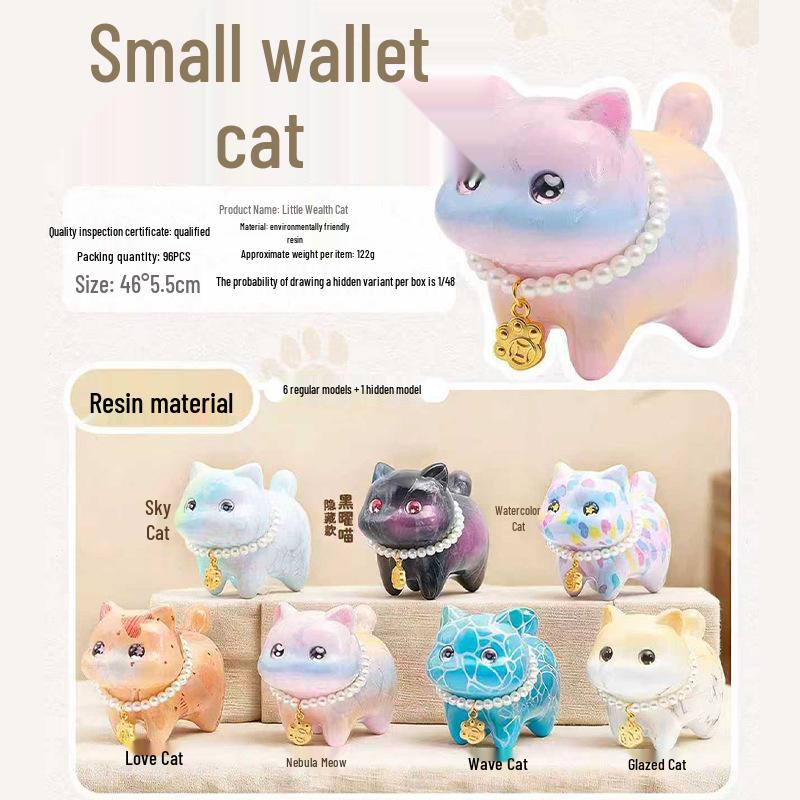 Chao Wan Super Stable Emotion Little Fairy Luo - Second Wave Flocked Blind Box Cute Desktop Decoration Ornament.