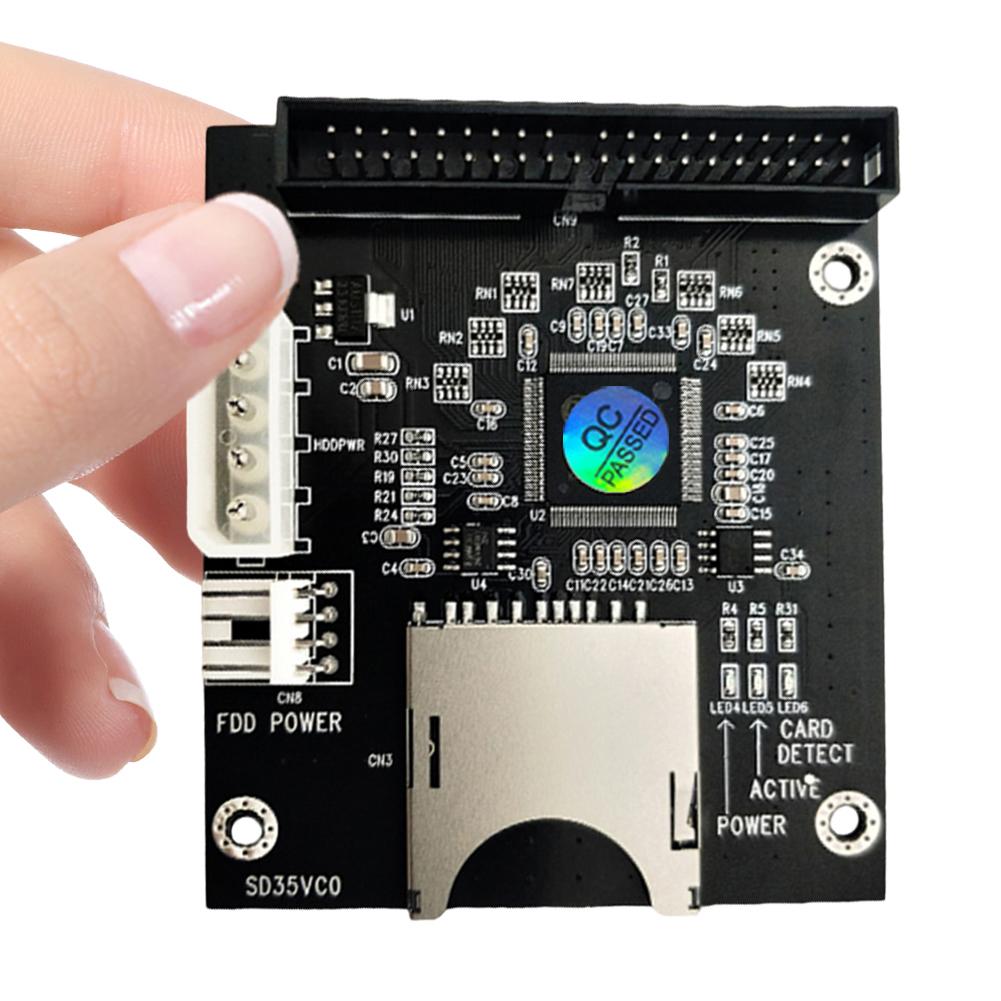 SD To IDE 3.5 Inch 40Pin Male IDE Adapter Card 40Pin IDE Hard Drive Adapter Converter Support for Dos Linux Windows