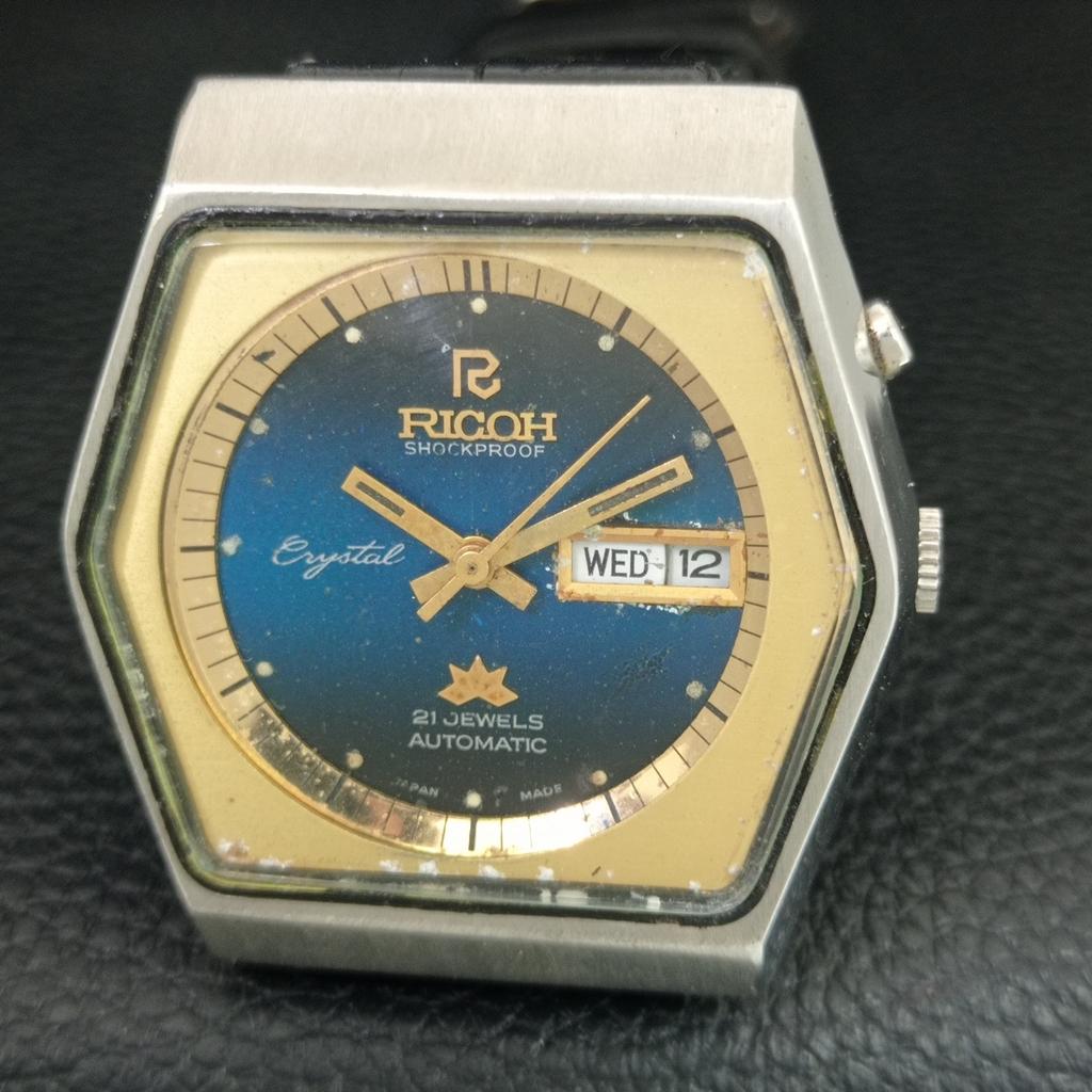 RICOH R31 AUTOMATIC VINTAGE JAPAN MENS ORIGINAL DIAL WATCH a704779-1