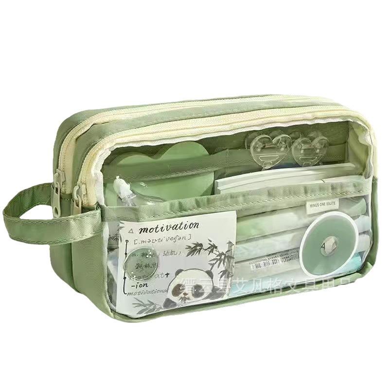 2024 Clear Ita Bag Pencil Case: High-End Korean Stationery Box for Girls