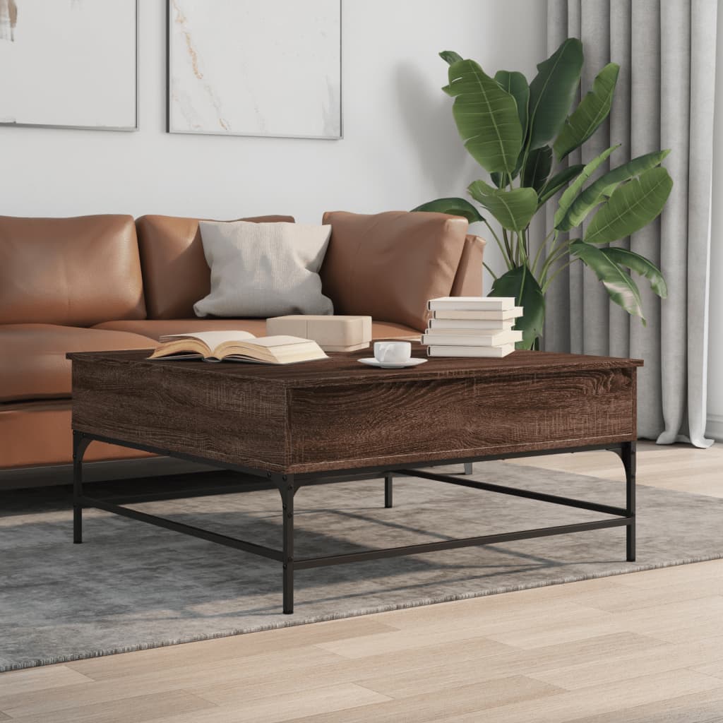 Coffee Table, Brown Oak, 95x95x45 Cm