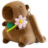 Large Capacity Capybara Plush Backpack Animal Cartoon Capybara Plush Bag  Female Lady Girl