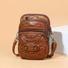 Multi-Functial Soft PU Leather Small Shoulder Bag For Women Vintage Crossbody Bag Cash Purse Cell Phe Baga Handbag Purse