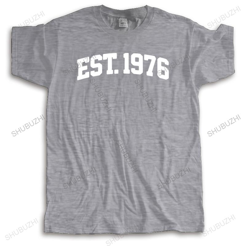 

new fashion t-shirt men crew neck tees Cotton Tshirt mens summer Tops est 1976 new streetwear man casual t shirt drop shipping 4XL