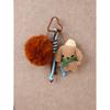 Fashion personality soft cute plush puppy bag pendant keychain ins versatile high-end pendant accessories