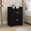 Nightstands Black Oak 40 x 30 x 60 cm Engineered Wood