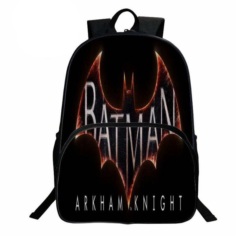 

Fashion Super Hero Student Backpack With Arcuate Shoulder Strap For Teens H