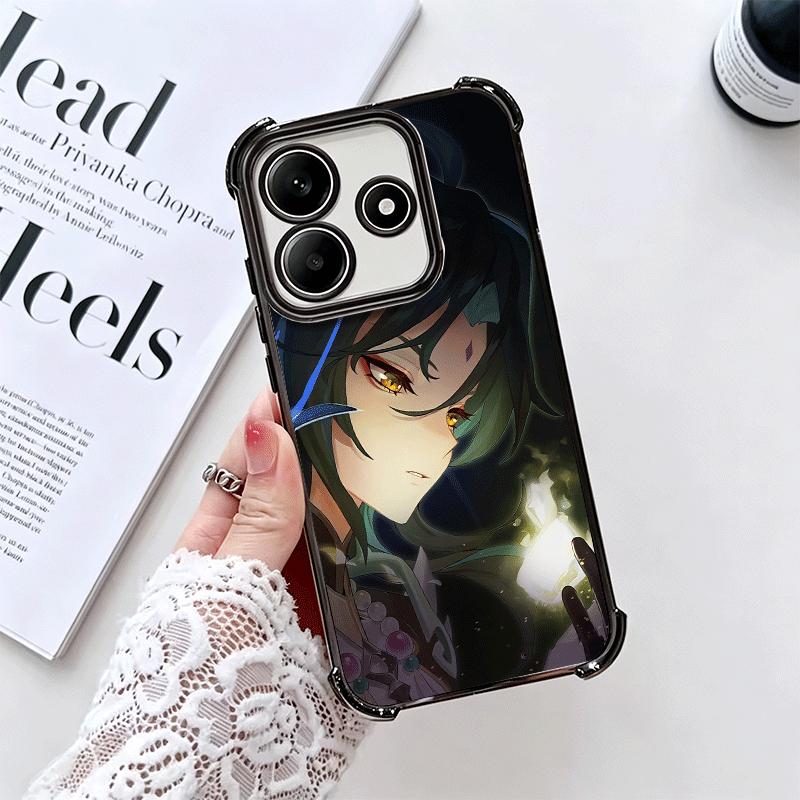 Genshin Impact Xiao Plating Phone Case For Xiaomi Redmi Note 14 15 Pro Plus 13 12 11 11S 11T 10 9S 9 5G Anti-Fall Airabag Cover