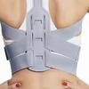 Posture Corrector Adjustable Concealed Breathable Soft Gray Back Straightener Brace for Women Men S
