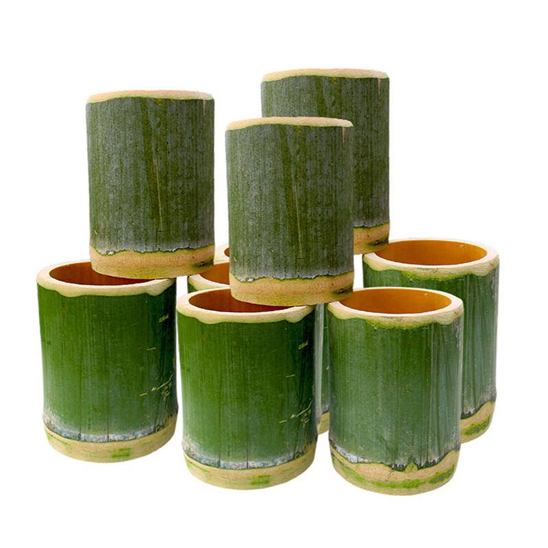 Natural Bamboo Cup Home Decoration Keys Pens Storage Creative Handmade Crafts