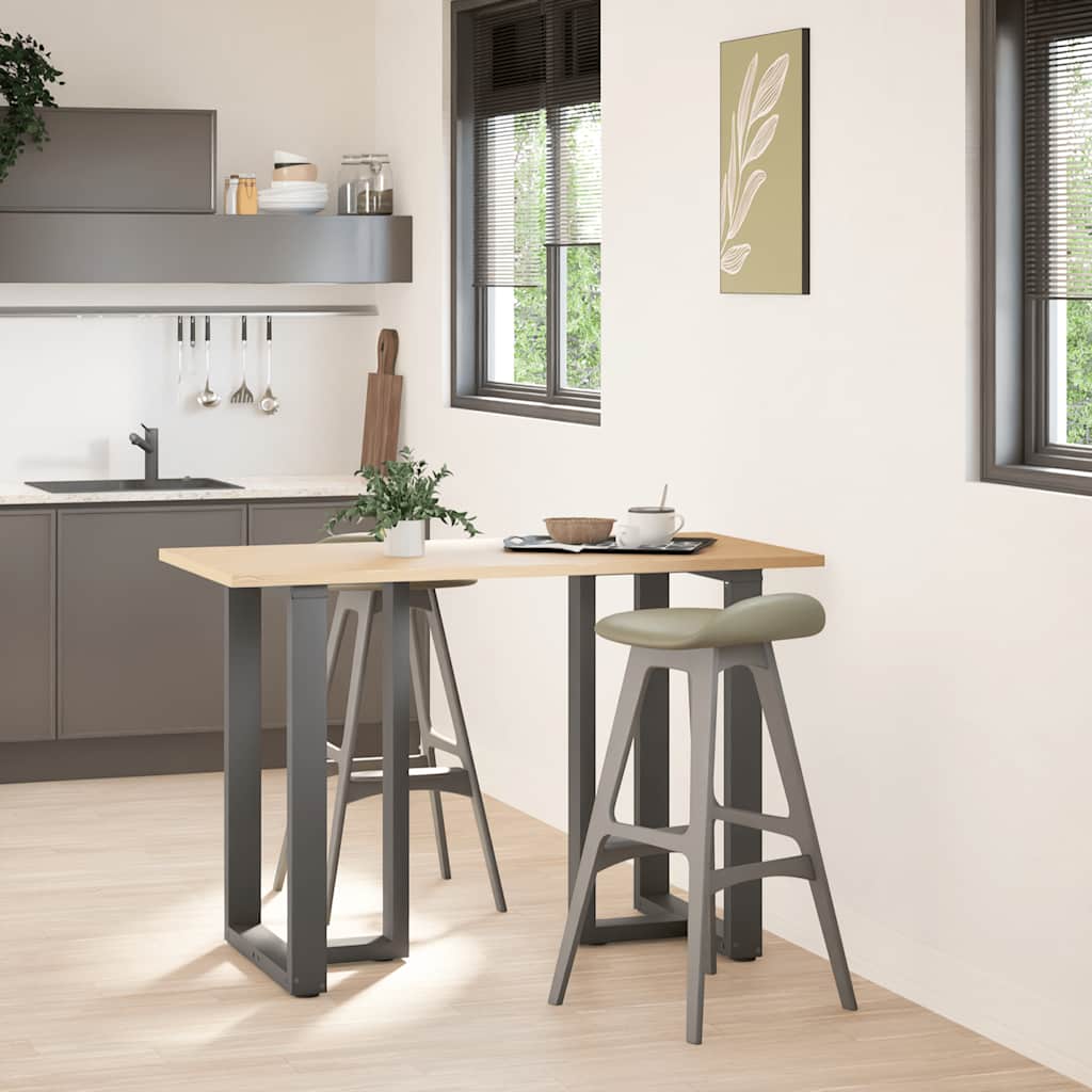 Vidaxl Nogi Do Stołu Barowego, 2 Szt., Antracyt, 60X35X(90-91)Cm, Stal