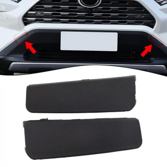For Toyota For RAV4 Tow Hook Direct Replacement Front Bumper Cover Cap Pair