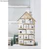 Calendrier de l'avent maison à construire 25,5 x 17,5 cm