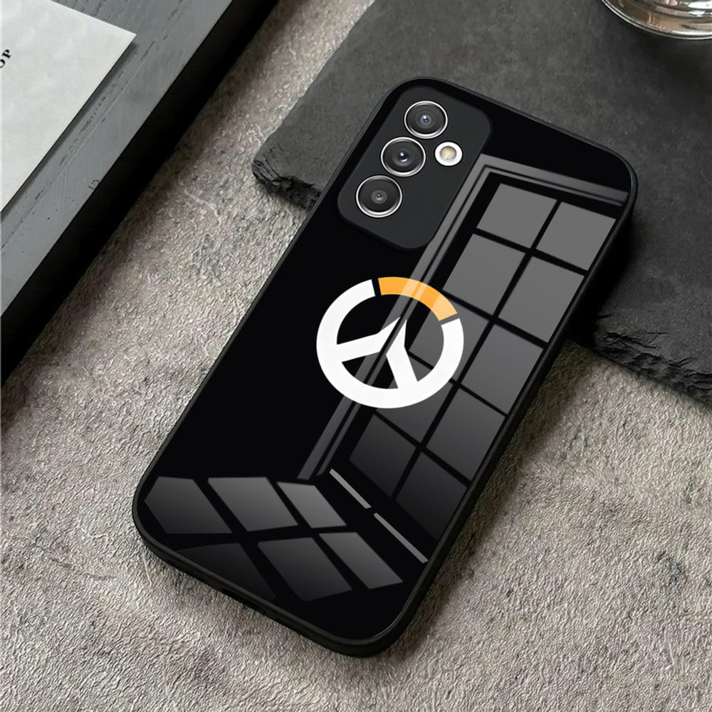 

Чехол для телефона для S25 Ultra Samsung S26 S23 S24 Plus S22 S20 S21 Fe A54 A34 A53 A16 Стеклянная крышка O-Over-watchS Samsung s26