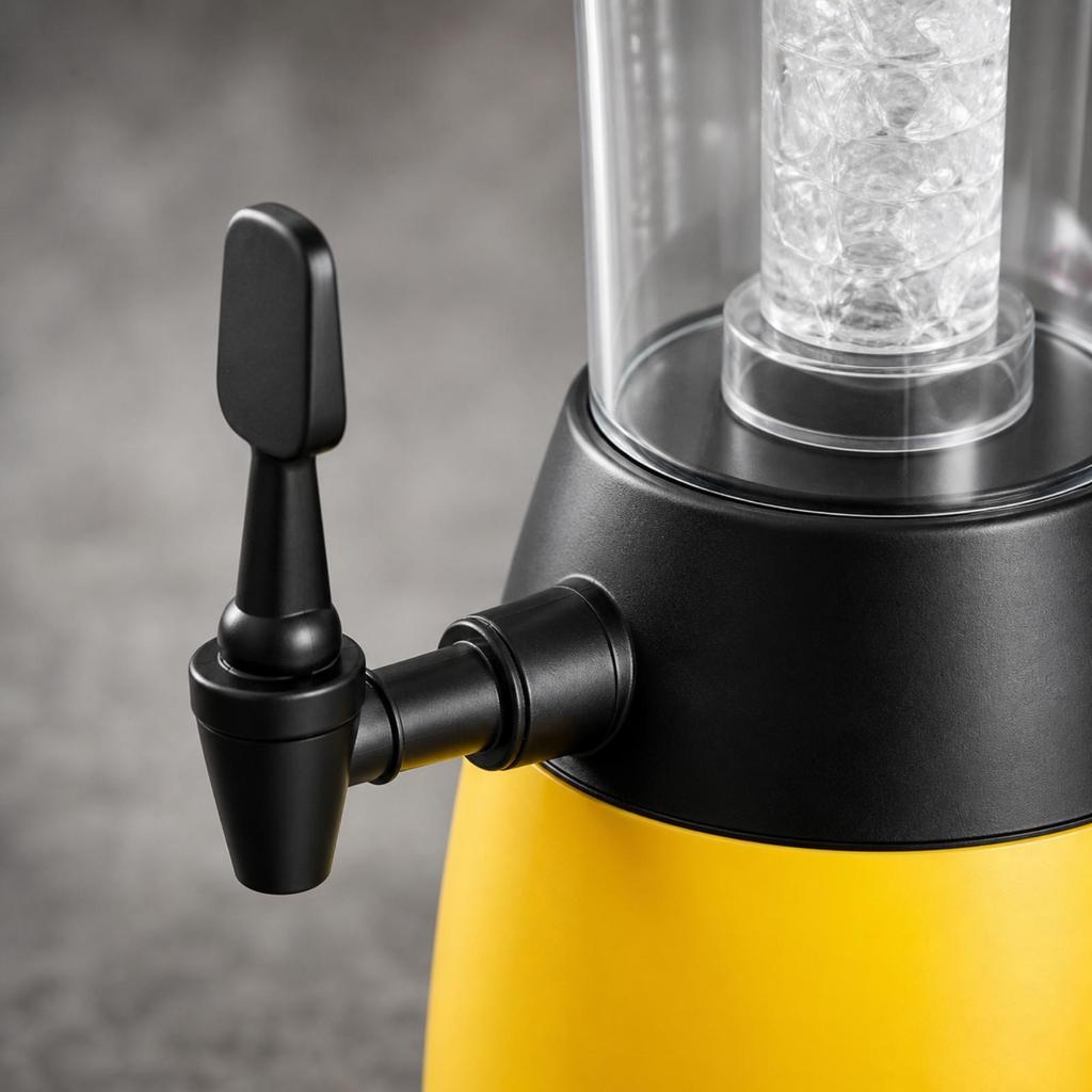 Beverage Dispenser with Spigot Clear Beer Draft-Style Sturdy for Hosts