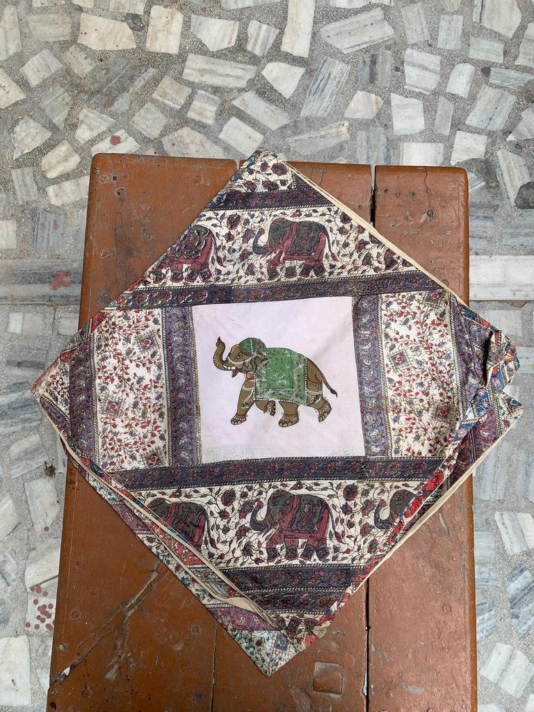 Hand Embroidered Cotton Pillow Cover: Bohemian Decorative Cushion 40