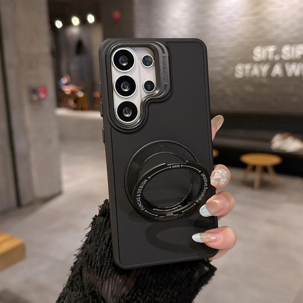 Sam S26ULTRA Amazon's Popular 360 Skin-sensitive Magnetic Suction Bracket Samsung Mobile Phone Case Is Suitable for S25/S24U