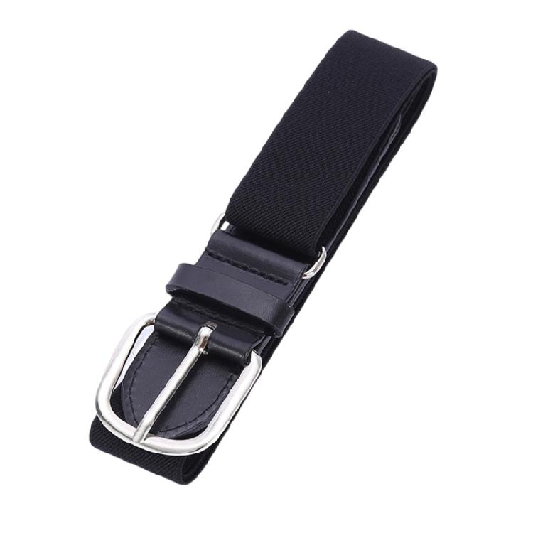 Solid Color Baseball Belt Softball Waist Belt Adjustable Waistband Classical Elastic Waistchain Belt for Teenagers Adult
