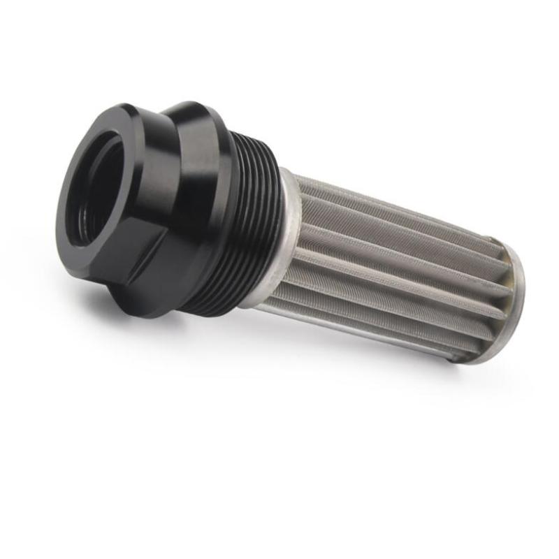 Universal Aluminum 44mm Car Inline Oil Fuel Filter With AN6 AN8 Adapter Fittings