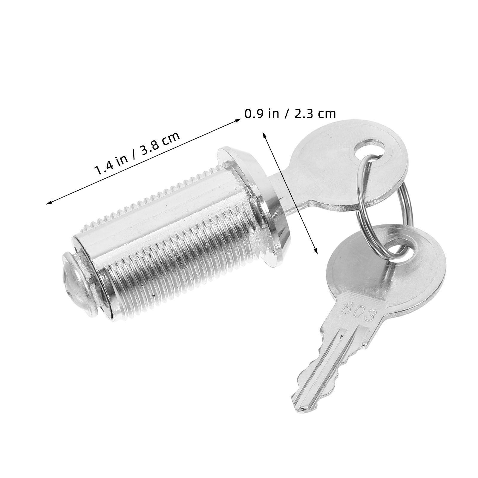

1Set High Security File Cabinet Lock Head Rotating Core Design Metal Drawer Lock for Office Pantry Storage Cabinet Use