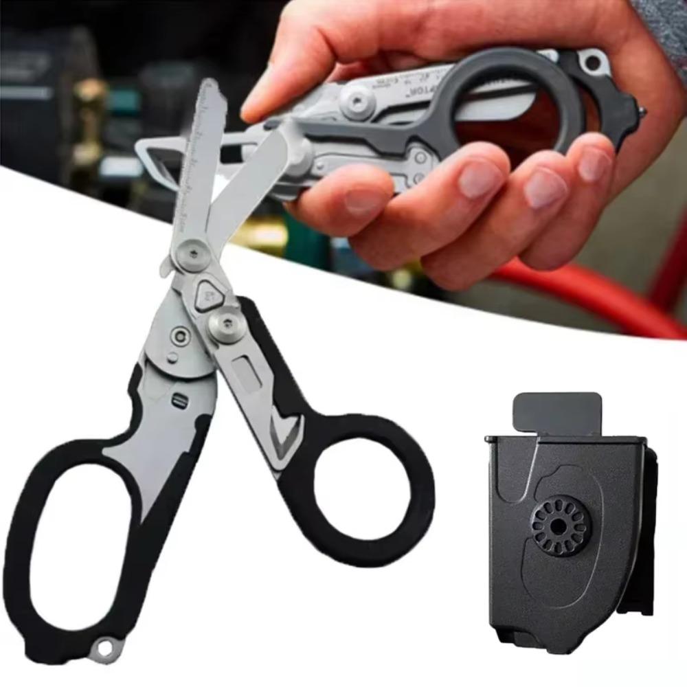 Professional Folding Rescue Scissors Multipurpose Tactical Tool for Survival Emergency