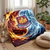 Coperta in Flanella con Stampa West Ham United, Morbida Calda Leggera Coperta da Divano Letto Campeggio