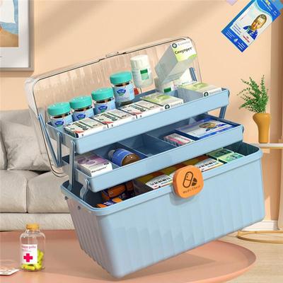Layers Medicine Box Large First Aid Kit Storage Box Portable Medicine Chest Pill Family Emergency Container Organizer Storage
