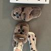 Soft fluffy slippers female cute cross home wear fashion indoor hair mop
