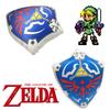 Morbido e Comodo Cuscino Peluche Cartone Animato di Zelda con Design dello Scudo Hylian