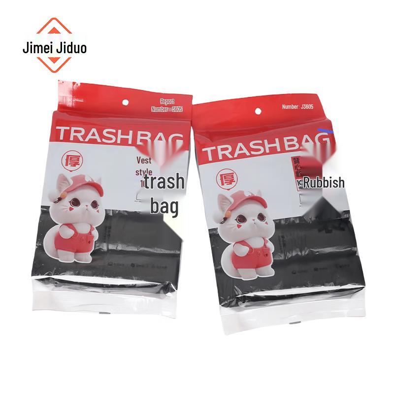 Jimijiduo PE Vest-Style Plastic Trash Bags