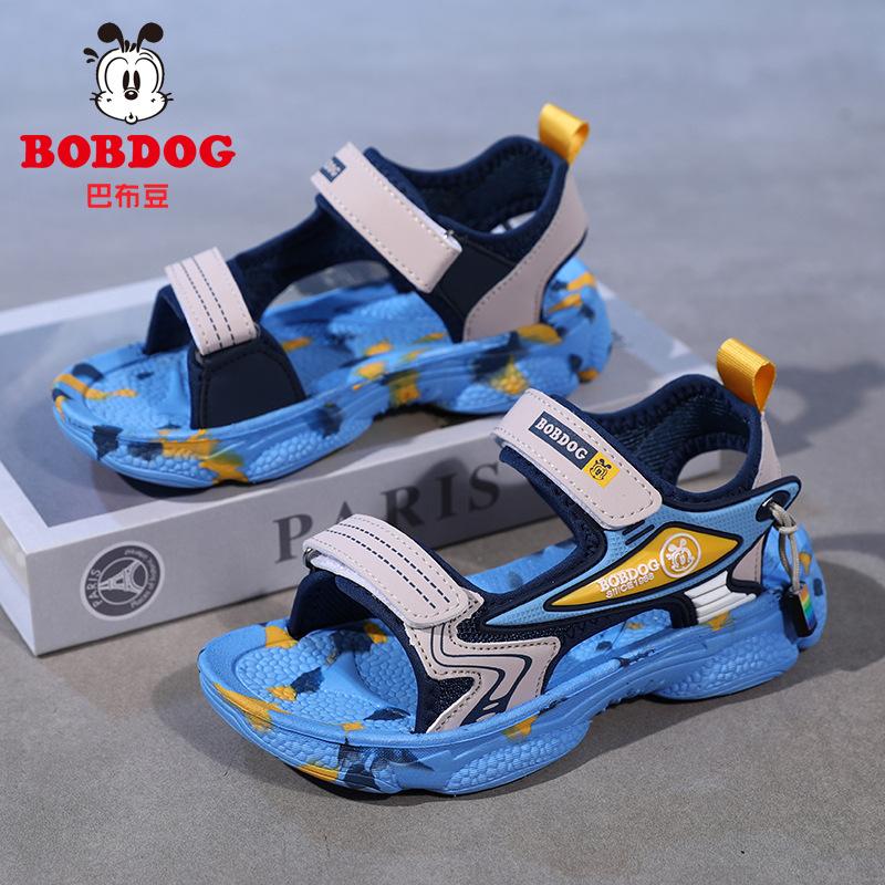 Babudou children's sandals, new summer styles, soft-soled, non-slip, open-toe beach sandals for girls, and sporty sandals for boys