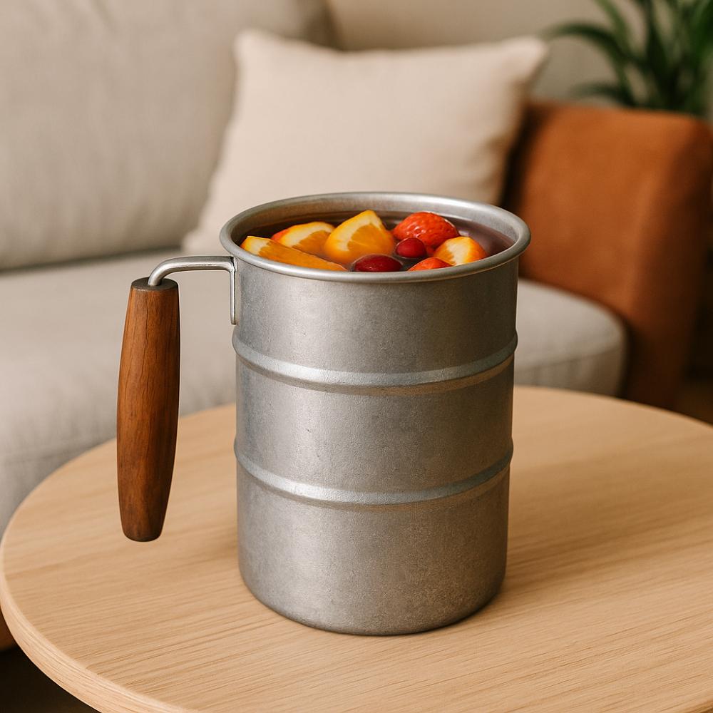 Stainless Steel Vintage Wine Mug Industrial Style Coffee Cup Durable Camping Cup  Camping