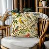 1pc Vibrant Bird Floral Print Illustration Throw Pillow Cover Decorative Pillow Covers for Living Room Bedroom Home Party Decor