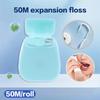 1 Roll 50M Water Expanding Dental Floss Fluffy Floss Deep Cleaning Oral Care Tool Interdental Brush For Adults