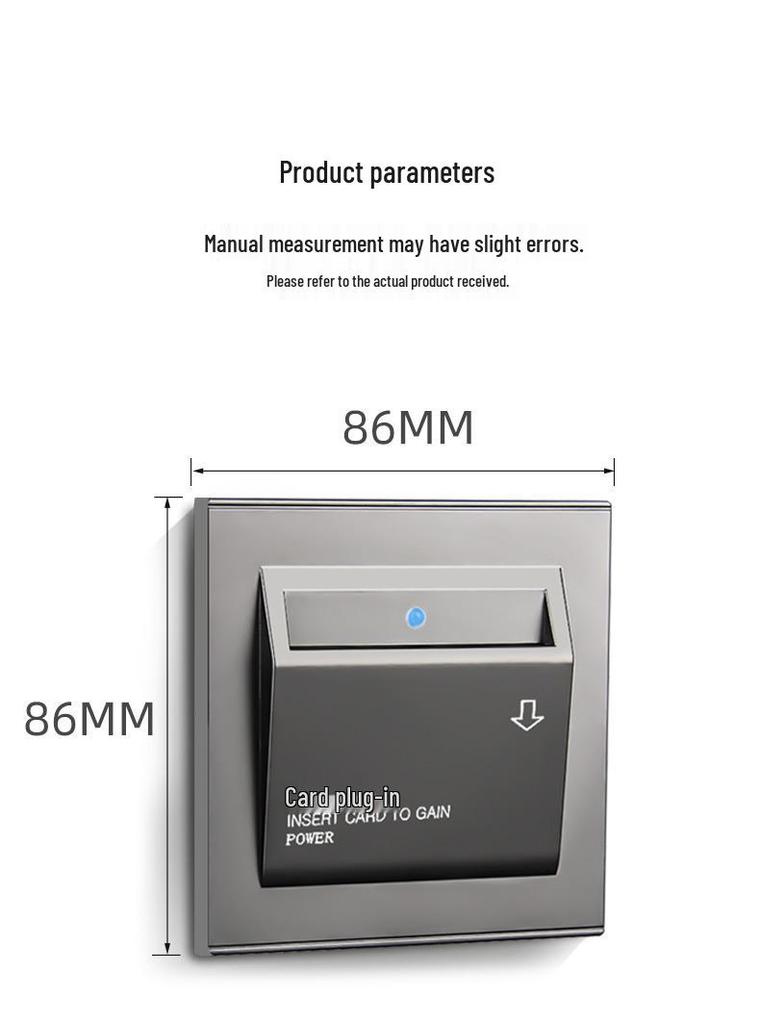 Universal 40A Card Power Switch for Hotels and Guesthouses