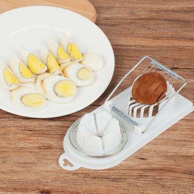 Multifunctional Egg Cutter Household Two-in-one Egg Slicer Stainless Steel Egg Cutter Slicer Kitchen Gadgets