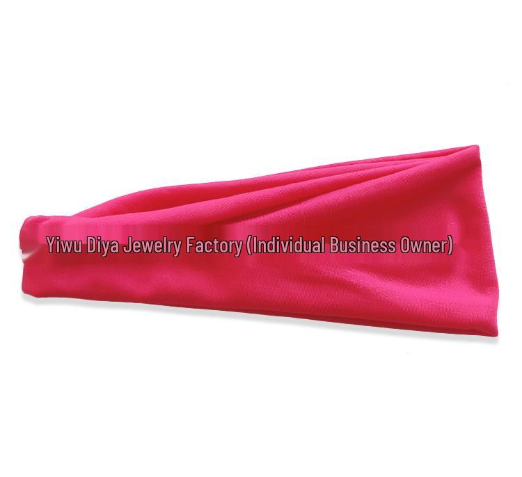 Unisex Sports Headband: Sweat-Absorbing Yoga Hair Band for Running