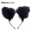 Cats Ear Long Plush Cute Anime Cosplay Hair Clasp Headband Party Costume for Daily Wear