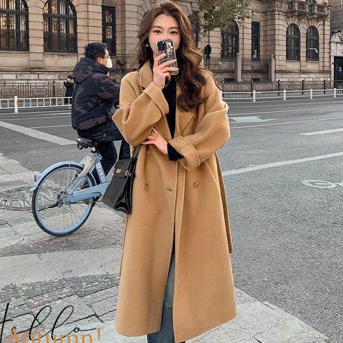 Manteau Élégant en Laine Française de Luxe Léger pour Femmes - Automne/Hiver